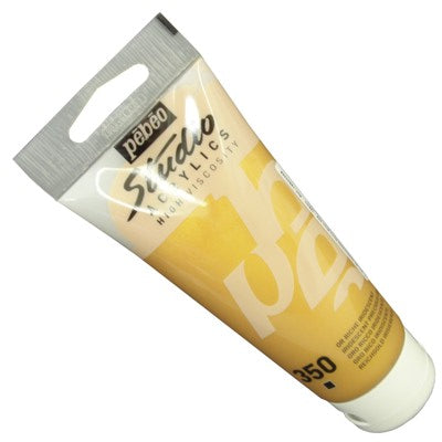 Tinta Acrílica Pébéo Studio 350 Ouro Rico Iridescente 100ml